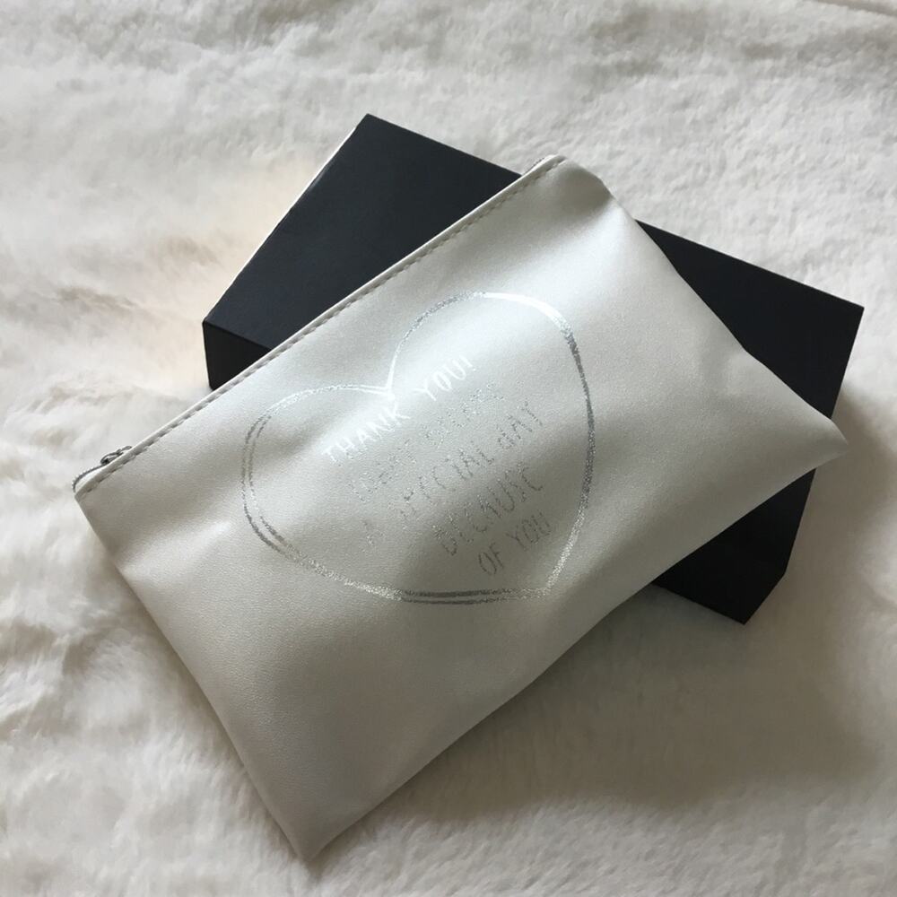 White Makeup Bag